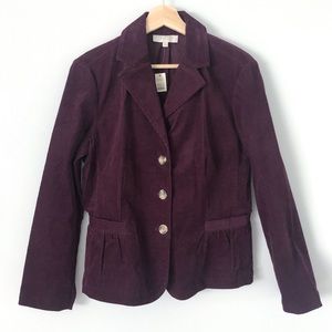 Talbots NWT Cotton Corduroy Blazer